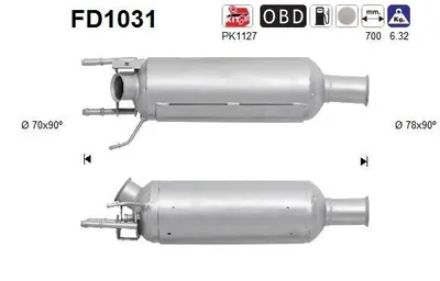 Zdjęcie produktu dla Filtr Czastek Stalych Dpf Citroen C-Crosser 2,2Hdi Euro 4 5