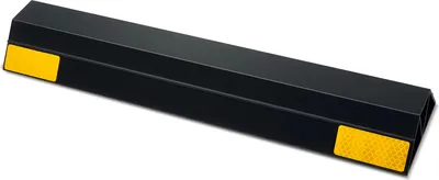 Productafbeelding van VEVOR Parkeerblokken, 2 stuks. Parkeerhulp voor de garage, parkeerbeperking met reflecterende strepen, parkeerslot van PP-materiaal voor auto's, bestelwagens en vrachtwagens. Wielgeleider, parkeerplaatsafbakening