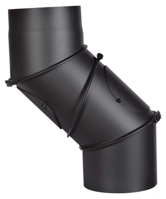 Image de FIREFIX R180/UB : coude universel pour conduit de fumée, en acier de 2 mm d'épaisseur, de diamètre 18