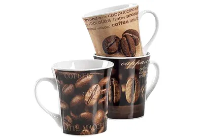Image de Ritzenhoff & Breker Tasse à café "RUSTICA", 0,312 l en porcelaine, lavable au lave-vaisselle, avec décor, - 6 pièces (556629)