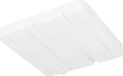 Produktbild von EGLO LED Deckenleuchte Ferentino, Deckenlampe mit Nachbildung, LED-Panel aus Kunststoff und Metall in weiß, Deckenbeleuchtung warmweiß, 28 x 28 cm