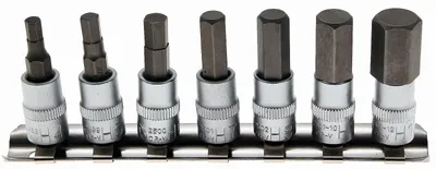 BGS 67158 Steckschlüssel-Halter – 3-teiliges Set Für 1/4", 3/8" & 1/2" Einsätze, Mit Aufhängeöse