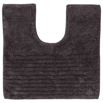 Zdjęcie produktu dla Unyqoos® Essence – mata toaletowa z motywem skóry foki – bawełna, 45 x 50 cm, antracyt – chłonna mata pod toaletę zapewniająca miękki komfort użytkowania