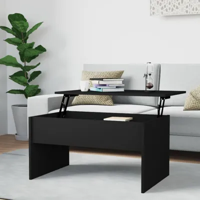 Produktbild von vidaXL Konferenčný stolík Black 80x50,5x41,5 cm odvodený výrobok z dreva