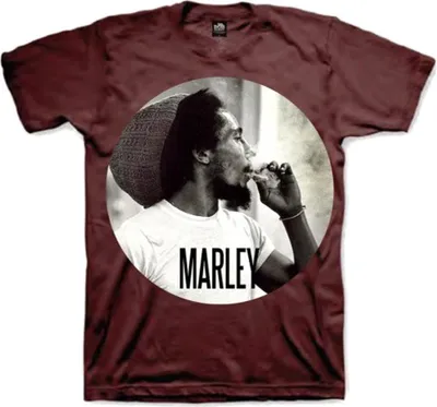 Produktbild von Bob Marley Smokin Circle T-Shirt mit kurzen Ärmeln Brown XL