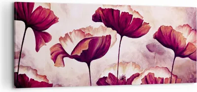 Produktbild von Bild auf Leinwand - Leinwandbild - Mohn Blume Wiese - 100x40cm - Wand Bild - Wanddeko - Wandbilder - Leinwanddruck - Bilder - Kunstdruck - Wanddekoration - Leinwand bilder - Wandkunst - AB100x40-3934