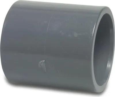 Produktbild von Mega Muffe PVC-U 40 mm Klebemuffe 16 bar, grau