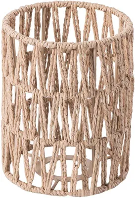 Produktbild von 1 Stück Lampenschirm Hängelampe Boho, Stehlampe, Hängelampe Schatten, Lampenschirm, Rattan, kleine Hängelampe, Rattan Ersatzlampe Schatten, Zubehör für Tischlampe, Korblampen, hängen, für Esszimmer Bar