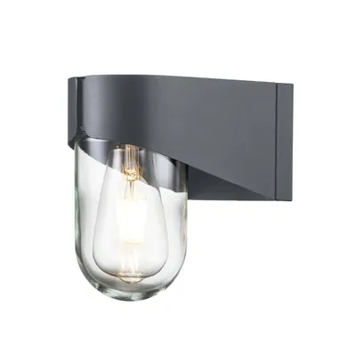 Immagine prodotto di Applique da esterno moderna grigia E27 40W Porto Elstead