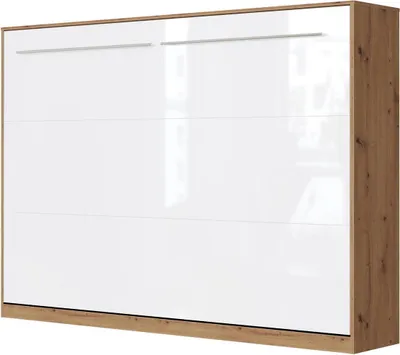 Produktbild von SMARTBett Standard Komfort Lattenrost 140x200 Horizontal Komfort Wildeiche/Weiss Hochglanz