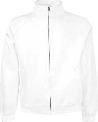 Produktbild von Fruit of the Loom - Classic Sweat Jacket - White - S