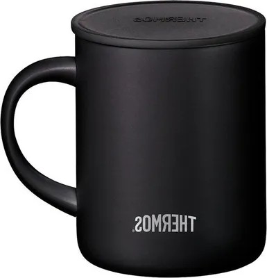 Obrázek produktu pro Famanu Becher 350 ml – nerezová ocelová sklenice s víkem, vhodná pro teplé nápoje