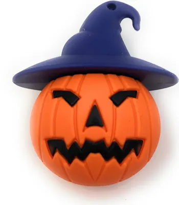 Produktbild von Onlineworld2013 Kürbis Halloween mit Augen und Hut Funny USB Stick 64 GB USB 3.0