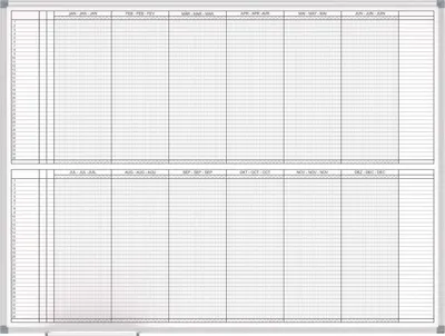 Produktbild von MAUL Jahresplaner MAULstandard 90 x 120 cm grau