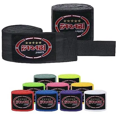 Produktbild von Famanu Boxbandagen 2,5 und 4 Meter - Schwarz