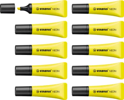 Produktbild von Textmarker - STABILO NEON - 10er Pack - gelb