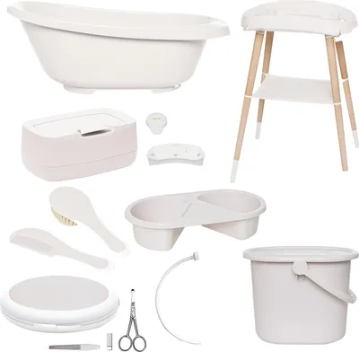 Produktbild von Bébé-Jou Badeset Edition - 8-teilig - Light Oat | Bebe-Jou