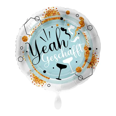 Produktbild von Yeah geschafft Folienballon 43cm