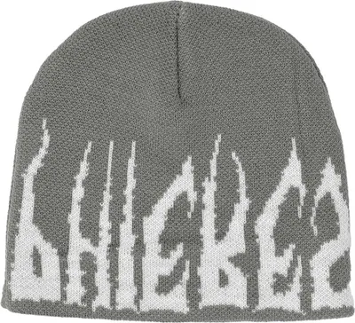 Produktbild von Mütze Hellphaiser Flammendesign Grau für Damen und Herren, Jacquard-Strick, Design aus Österreich