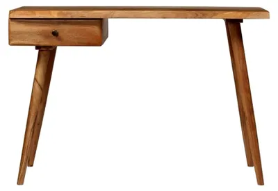 Produktbild von Schreibtisch aus massivem Akazienholz 110 x 50 x 76 cm