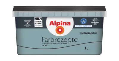Produktbild von Alpina Farbrezepte Gletscherblau matt 1 Liter