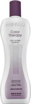 Obrázok produktu pre Biosilk Color Therapy Cool Blonde, 355 ml, Šampón, Ženy, Blonďavé vlasy, Farebné vlasy, Melírované vlasy, Blond, Šedá, Biela, Ochrana farby, Lesk, Vyhladenie, Zmäkčovadlo, Posilnenie