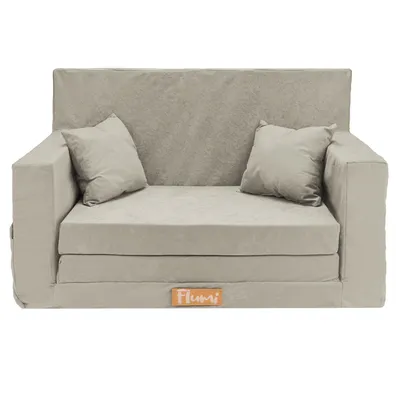 Produktbild von Flumi Kindersofa ausklappbar, Kindercouch mit Schlaffunktion, waschbarer Bezug