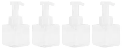 Obrázek produktu pro 4 kusy průhledných plastových pumpiček o objemu 250 ml, dávkovač pěny, opakovaně plnitelné lahvičky na pěnu vhodné pro cestování
