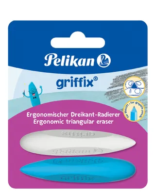 Image de Pelikan 605311 2 Radiergummi griffix® blau/weiß