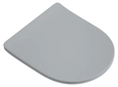 Produktbild von sanicomfort WC-Sitz Nakia in Hellgrau, Duroplast Toilettendeckel mit Absenkautomatik und Quick-Release-Funktion, 440 x 363 x 42 mm