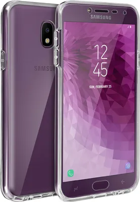 Immagine prodotto di Custodia protettiva trasparente a 360° per Samsung Galaxy J4, che protegge sia la parte anteriore che quella posteriore