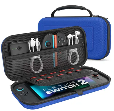 Produktbild von MoKo Tasche für Nintendo Switch 2 (2025), für 10 Spiele und Konsole Zubehör