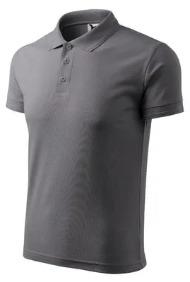 Image de Malfini - Polo pour hommes, tissu piqué PP9404 (taille L) (gris)