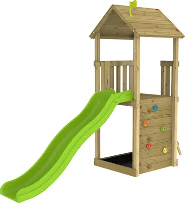 Obrázek produktu pro TP Toys Mrakodrap 1 dřevěná hrací věž zahrada se skluzavkou