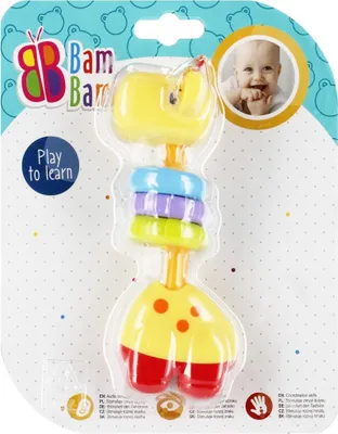 Zdjęcie produktu dla BamBam Żyrafka Grzechotka Zabawka Edukacyjna