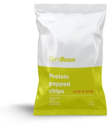 Produktbild von GymBeam - Proteinchips, 40 g, chilli and lime