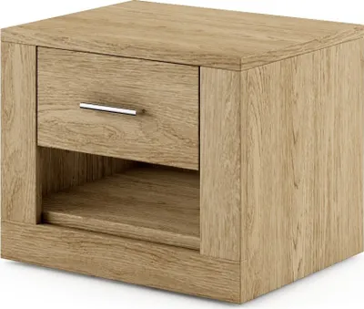 Produktbild von Furniture24 Nachttisch IDEA Nachtschrank Nachtkommode Schlafzimmer 1 Schublade Shetland Eiche