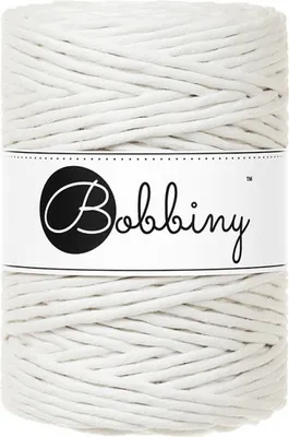 Image de Bobines Cordon Macramé 5 mm 100 m Cordon blanc cassé