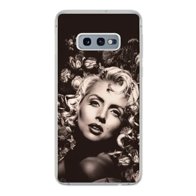 Produktbild von MuchoWow® Handyhülle Schutzhülle Hülle für Samsung Galaxy S10e Frau - Blumen - Schmetterling Silikon Softcase Handy Hülle - Handy