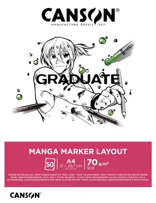 Obrázek produktu pro CANSON C31250P024 Studijní podložka CANSON GRADUATE Manga Marker Layout, DIN A4