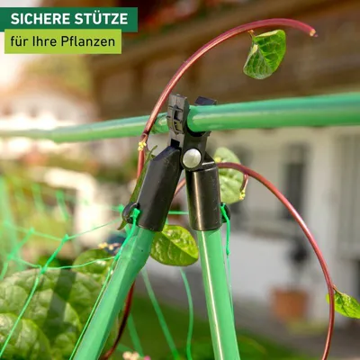 Produktbild von Windhager Pflanzstab-Verbinder mit Scharnier, 11/16 mm Durchmesser, 4 Stück