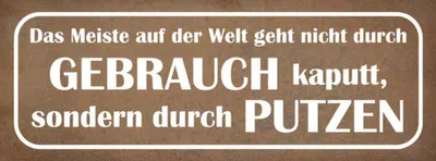 Produktbild von vianmo Holzschild 10x27 cm das Meiste auf der Welt geht Dekoration