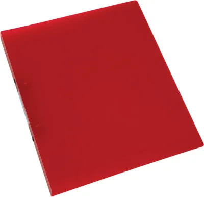 Produktbild von Schulordner, A4, 2-Ring, 16mm, transluzent rot Q-CONNECT KF02912