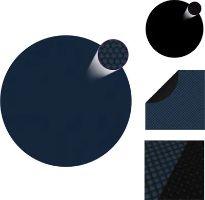 Immagine prodotto di vidaXL Telone solare per piscina galleggiante PE 527 cm nero e blu - Coperture e sottocoperture per piscine