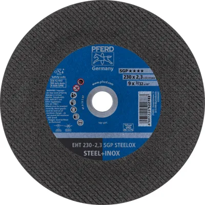 Produktbild von PFERD TOOLS Trennscheibe EHT 230x2,3x22,23 mm gerade Speziallinie SGP STEELOX für Stahl/Edelstahl