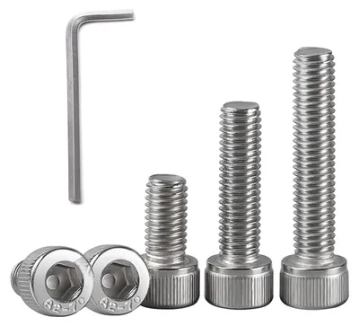 Produktbild von Set mit 10 Sechskantmuttern M6x80 mm aus Edelstahl