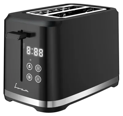 Obrázek produktu pro Opráše chleba FRAM FTP-8007DBK, 800 W, kapacita 2 plátky, 7 úrovní opečení, vyjímatelná podnos na drobečky, Černá/Nerezová ocel