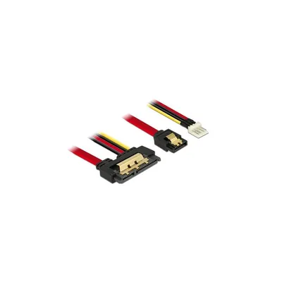 Immagine prodotto di DELOCK DeLOCK 85232 Cavo SATA 0,3 m SATA 7 pin + Molex (4 pin) SATA 22 pin Nero