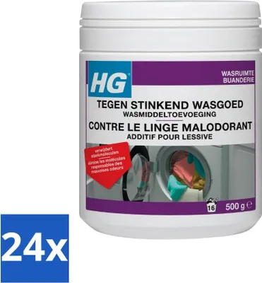 Obrázek produktu pro HG přísada do pracího prostředku proti nepříjemným pachům, 500 g – výhodné balení – 24 kusů
