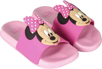 Produktbild von Disney Minnie Mouse Kinder Sandalen Hausschuhe für Sommer & Bad 25